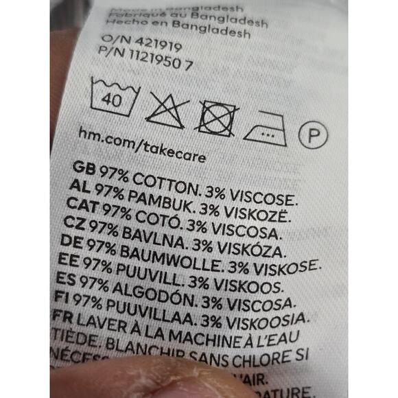 H&M Mens Sweat Shirt Sz Medium Pop Over Gray Collared Long Sleeves Gorpcore - Picture 5 of 10